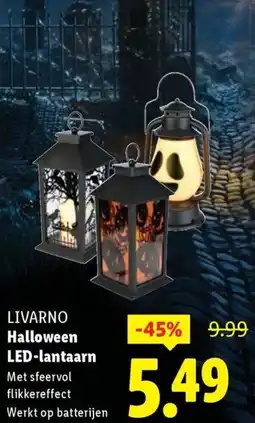 Lidl Livarno Halloween LED-lantaarn aanbieding
