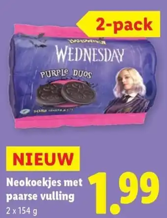 Lidl Neokoekjes met paarse vulling aanbieding