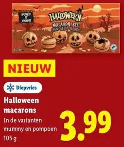 Lidl Halloween macarons aanbieding