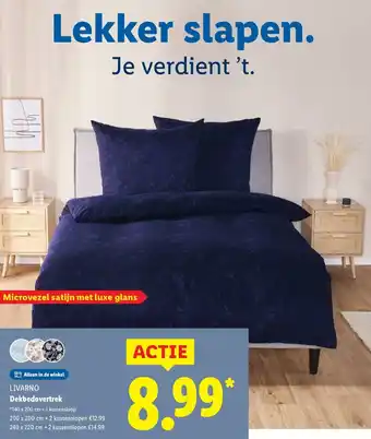 Lidl Livarno Dekbedovertrek aanbieding