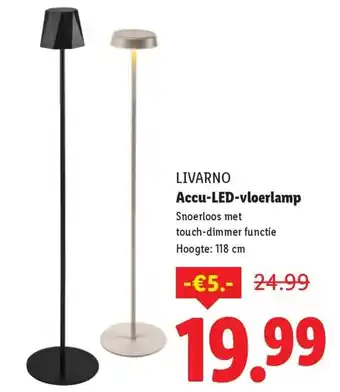 Lidl Livarno Accu-LED-vloerlamp aanbieding