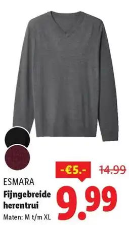 Lidl Esmara Fijngebreide herentrui aanbieding