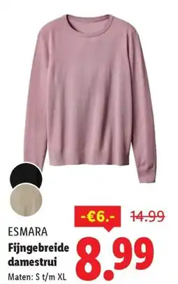 Lidl Esmara Fijngebreide damestrui aanbieding