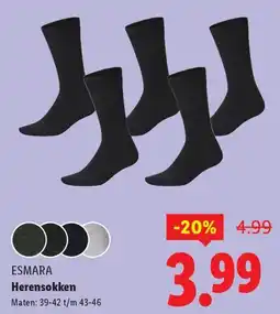 Lidl Esmara Herensokken aanbieding