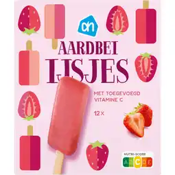 Albert Heijn AH Aardbei ijsjes met vitamine c aanbieding