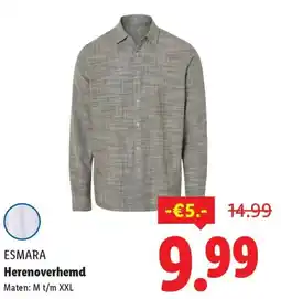 Lidl Esmara Herenoverhemd aanbieding