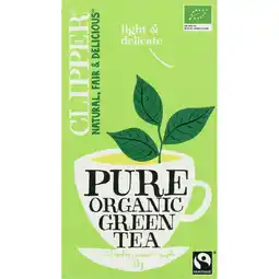 Albert Heijn Clipper Pure organic green tea aanbieding