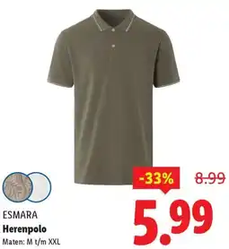 Lidl Esmara Herenpolo aanbieding