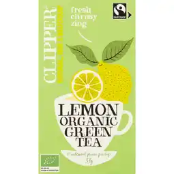 Albert Heijn Clipper Lemon organic green tea aanbieding