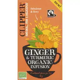 Albert Heijn Clipper Ginger turmeric organic infusion aanbieding