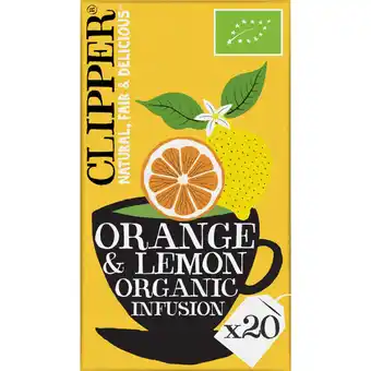 Albert Heijn Clipper Orange & lemon organic infusion aanbieding