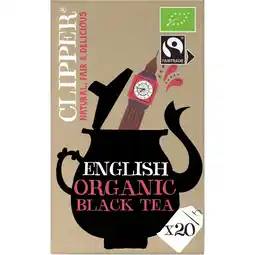 Albert Heijn Clipper English organic black tea aanbieding