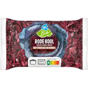 Albert Heijn AH Biologisch Rode kool met peertjes en kaneel aanbieding
