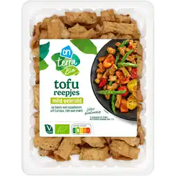 Albert Heijn AH Terra Bio tofureepjes mild gekruid aanbieding