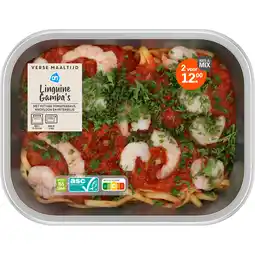 Albert Heijn AH Verse maaltijd linguini gamba's aanbieding