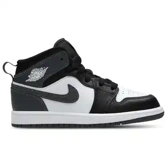 Foot Locker Jordan Aj1 Mid Peuterschoenen - Zwart - Maat 28 - Leer aanbieding