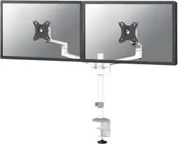 Coolblue Neomounts NEXT Lite DS60-425WH2 Monitorarm voor 17-27 schermen - Wit aanbieding