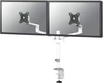 Coolblue Neomounts NEXT Lite DS60-425WH2 Monitorarm voor 17-27 schermen - Wit aanbieding