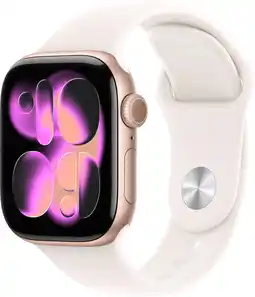 Coolblue Apple Watch Series 11 42mm Roségoud Sportband S/M aanbieding