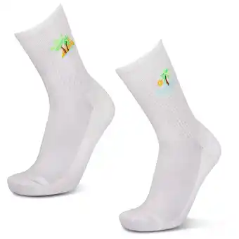 Foot Locker Adidas Midcut Crew 2 Pack Sokken Unisex - Wit - Maat 34-36 - Katoen aanbieding