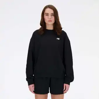 Foot Locker New Balance Essentials Sweatshirts Dames - Zwart - Maat XS - Katoen Fleece aanbieding