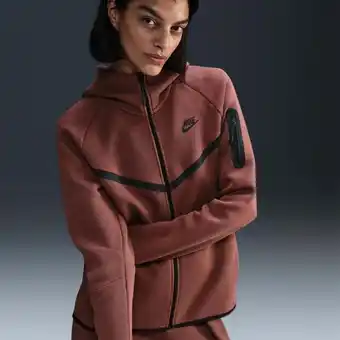 Foot Locker Nike Tech Fleece Hoodies Dames - Bruin - Maat M aanbieding