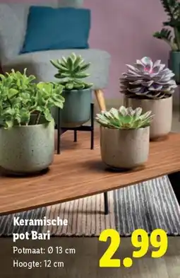Lidl Keramische pot Bari aanbieding