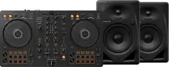 Coolblue Pioneer DJ DDJ-FLX4 + Pioneer DJ DM-50D Zwart aanbieding