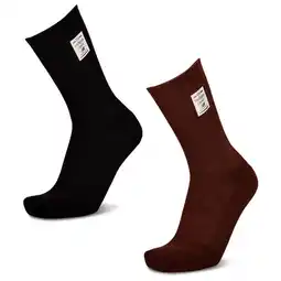 Foot Locker New Balance Crew 2 Pack Sokken Unisex - Bruin - Maat 39-42 - Katoen aanbieding
