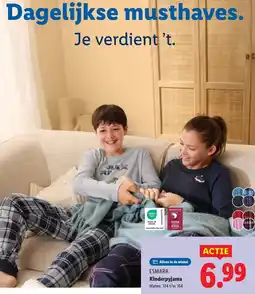 Lidl Esmara Kinderpyjama aanbieding