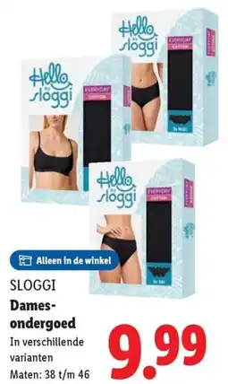 Lidl Sloggi Dames-ondergoed aanbieding