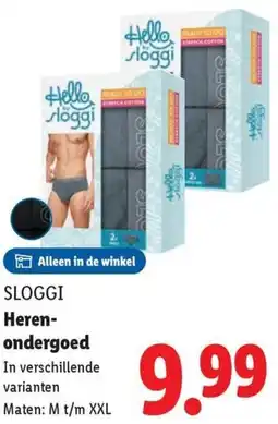 Lidl Sloggi Heren-ondergoed aanbieding