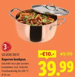 Lidl Silvercrest Koperen kookpan aanbieding