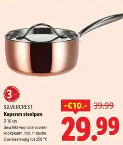 Lidl Silvercrest Koperen steelpan aanbieding