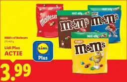 Lidl M&M's of Maltesers aanbieding