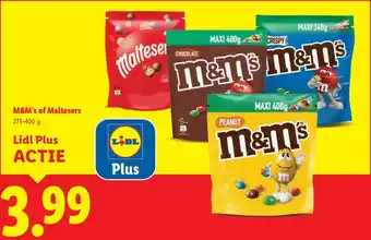 Lidl M&M's of Maltesers aanbieding