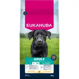 Zooplus 1 x 15 kg Eukanuba Premium Nutrition Adult Large & Giant Breed Kip droogvoer voor honden aanbieding