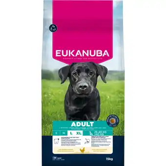 Zooplus 1 x 15 kg Eukanuba Premium Nutrition Adult Large & Giant Breed Kip droogvoer voor honden aanbieding