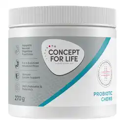 Zooplus Dubbelpakket: 2x270g Probiotic Supplements Chews Concept for Life aanvullende voeding voor honden aanbieding