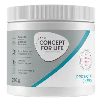Zooplus Dubbelpakket: 2x270g Probiotic Supplements Chews Concept for Life aanvullende voeding voor honden aanbieding