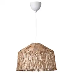 IKEA Kappeland / havsdjup Hanglamp, wit/rotan, 45 cm aanbieding