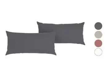 Lidl LIVARNO home 2 Mousseline kussenslopen 80 x 40 cm aanbieding