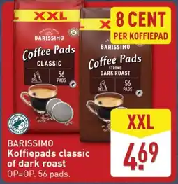 ALDI Barissimo Koffiepads classic of dark roast aanbieding