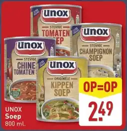 ALDI UNOX Soep aanbieding