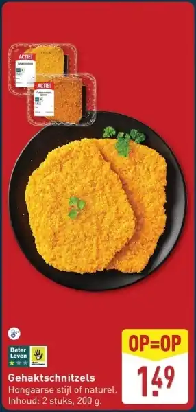 ALDI Gehaktschnitzels aanbieding