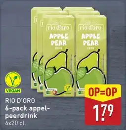 ALDI Rio d'oro 6-pack appel-peerdrink aanbieding
