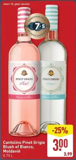 ALDI Cantolino Pinot Grigio Blush of Bianco, Moldavië aanbieding