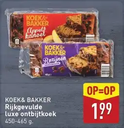ALDI Koek& Bakker Rijkgevulde luxe ontbijtkoek aanbieding