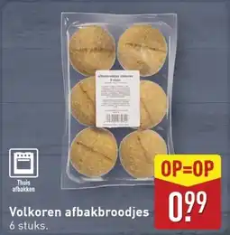 ALDI Volkoren afbakbroodjes aanbieding