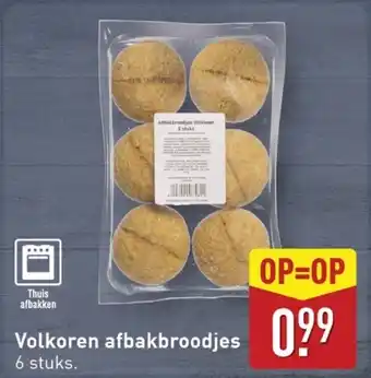 ALDI Volkoren afbakbroodjes aanbieding